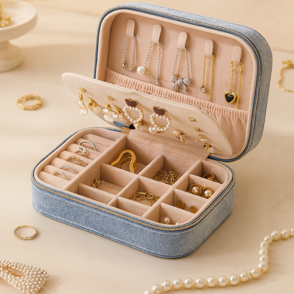 Coffret de Voyage en velours Livia