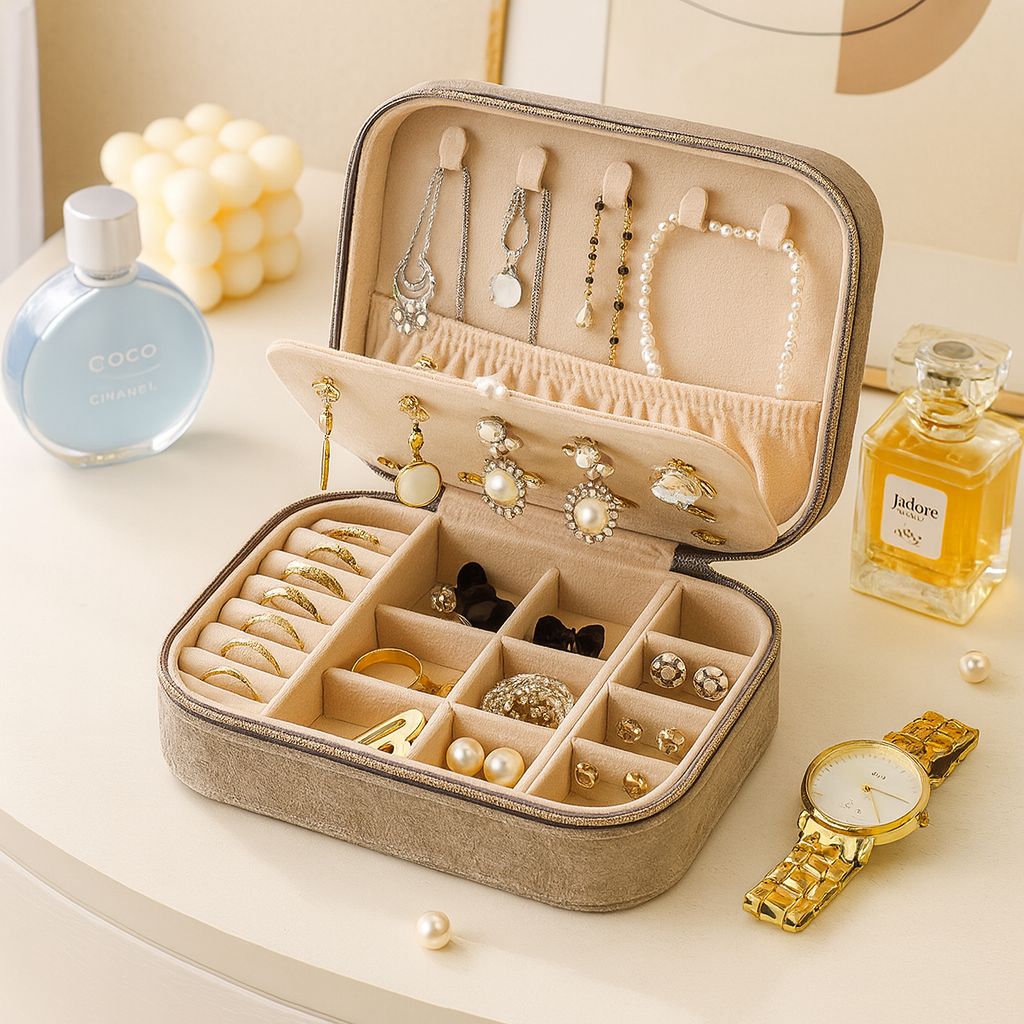 Coffret de Voyage en velours Livia