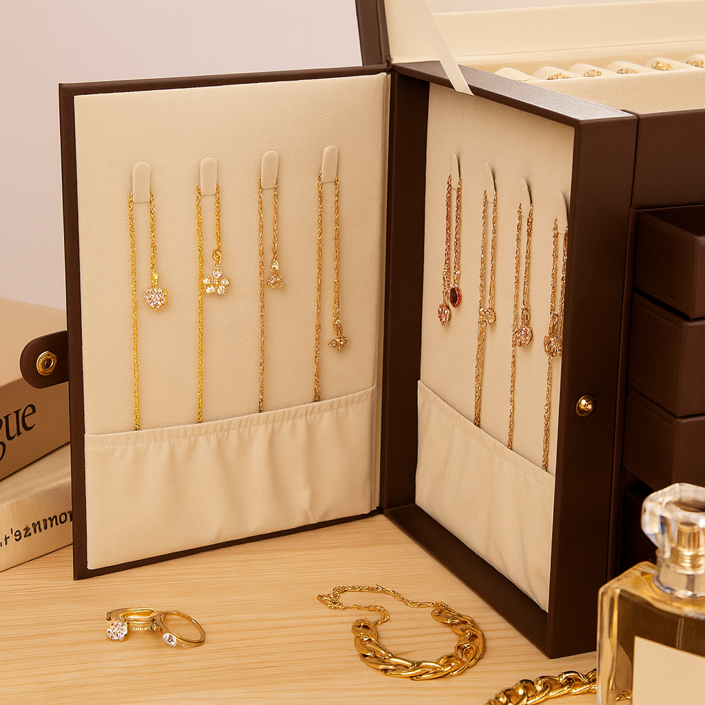 Boite à bijoux Valentina Grande capacité