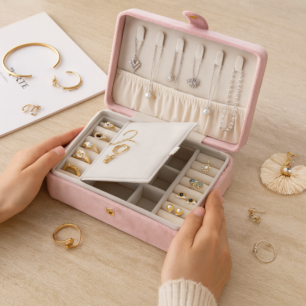 Boite à bijoux de Voyage Iris