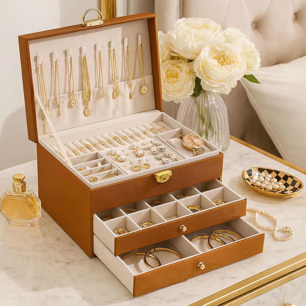 Boite à Bijoux Maria Cuir PU